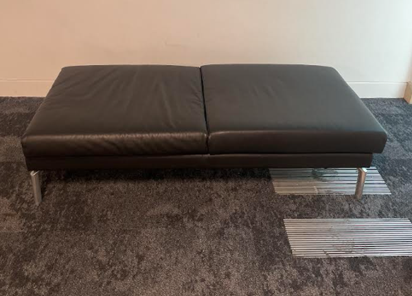 Large leather bench for sale