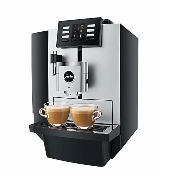 Secondhand Jura JX8 Manual Fill Bean2Cup Coffee Machine with 1Ltr Cooler For Sale