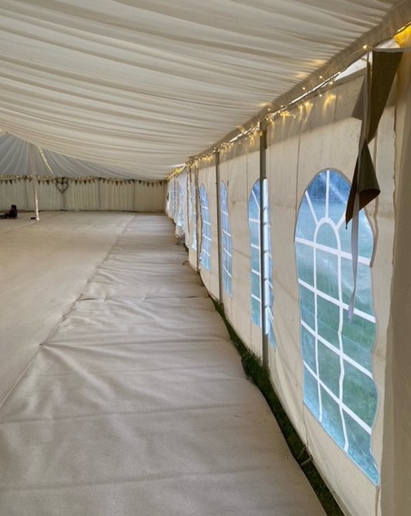 Secondhand 100ft x 40ft Poled Marquee