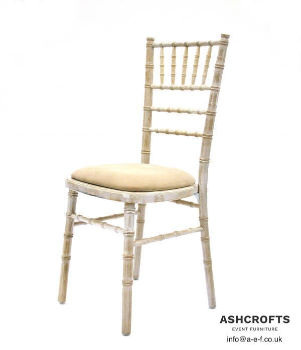 Secondhand Used Ashcrofts Chivari Chairs with Pads For Sale