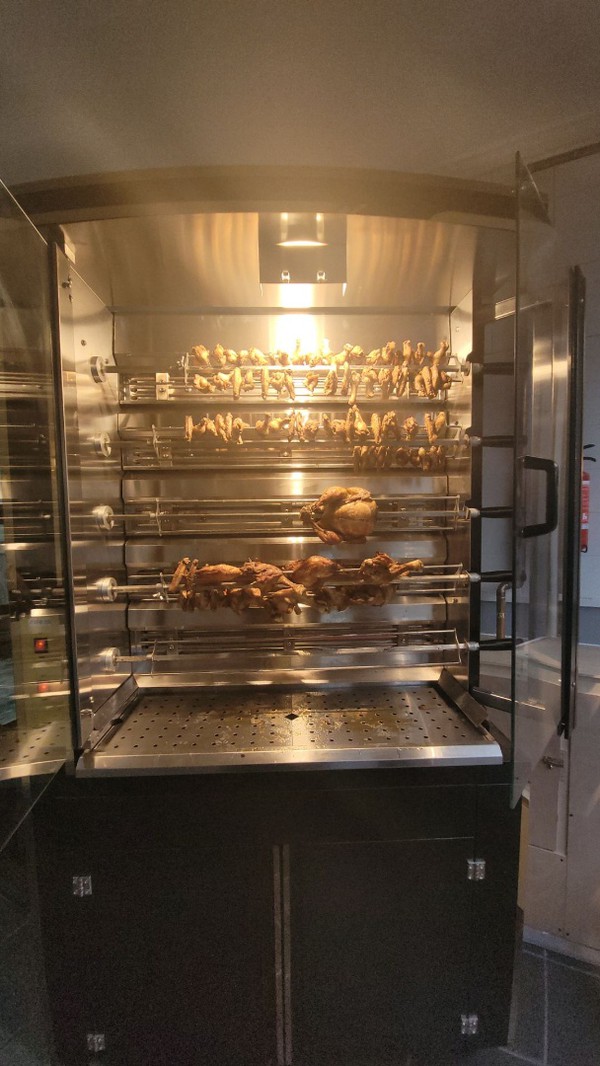 New Professional Chicken Rotisserie Oven Electric 5 Spit 30 Chickens