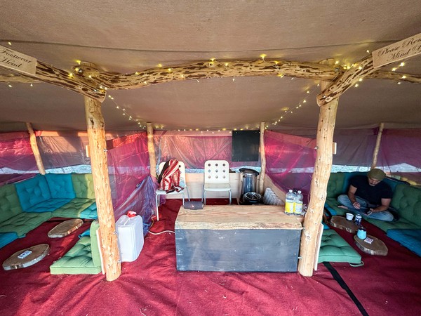Festival chillout tent - Bedouin style