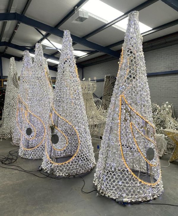 Secondhand LED christmas trees for sale