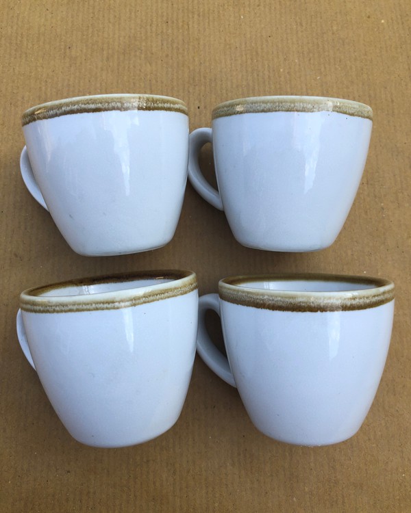 Secondhand Job Lot Olympia Kiln Catering Crockery Cups Mugs Saucers Milk Jugs Cafe Bar For Sale