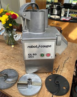 Secondhand Robot Coupe CL50 Ultra Veg Prep Machine in Silver Stainless Steel For Sale