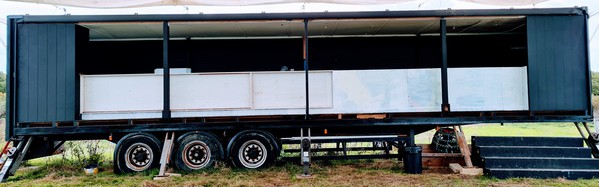 Festival infrastructure articulated trailer