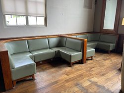 Secondhand Used Leather Fixed Seating For Sale