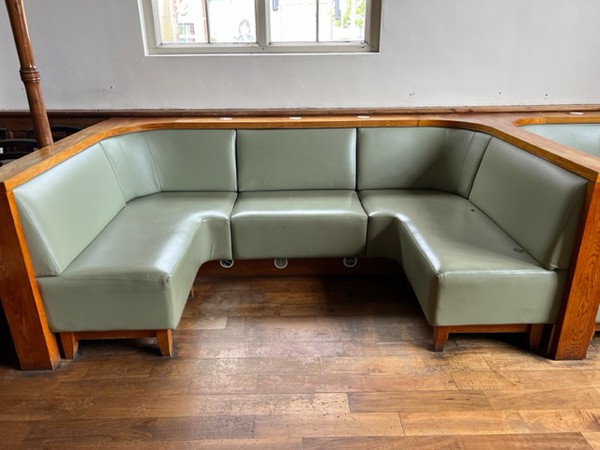 Secondhand Used Leather Fixed Seating