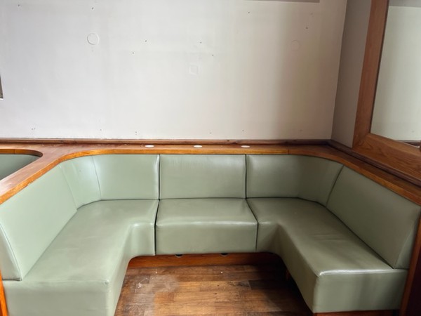 Used Leather Fixed Seating
