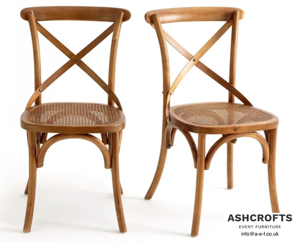 Oak Cross Back Chairs for sale