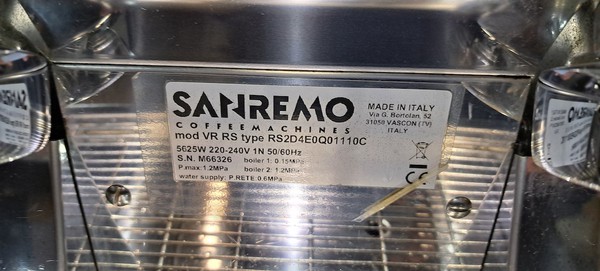 Sanremo Espresso Machine for sale