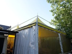 Secondhand Used 5mx5m Barbieri Pagoda Style Marquees For Sale