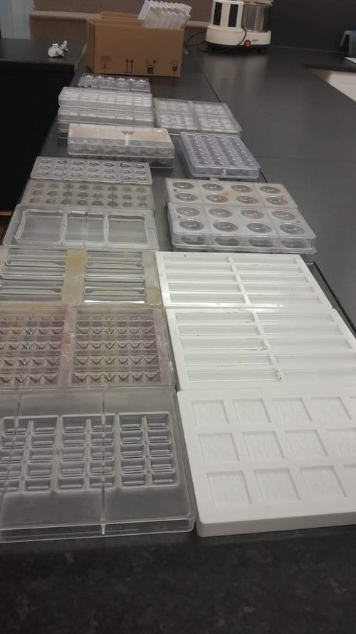 Job Lot of Polycarbonate Chocolate Moulds for sale Job Lot of Polycarbonate Chocolate Moulds for sale