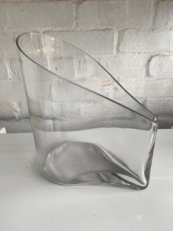 Teardrop Clear Glass Vasw
