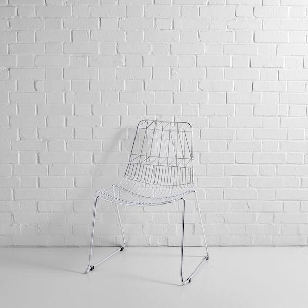 Silver wire chairs for sale