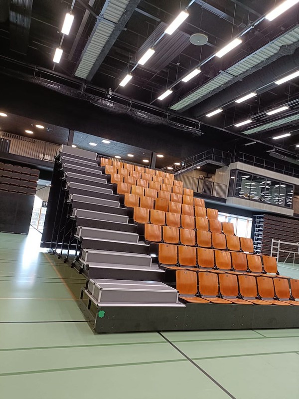 Tiered Wooden Conference Seating