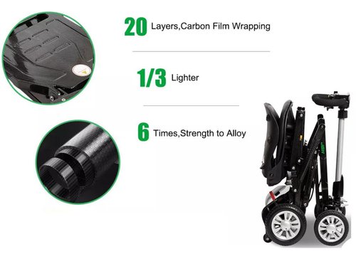 Secondhand Used JBH Lightweight Carbon Fibre Folding Mobility Scooter For Sale Secondhand Used JBH Lightweight Carbon Fibre Folding Mobility Scooter For Sale