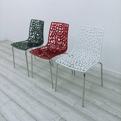 ConForma Web Dining Chair, Chrome Legs