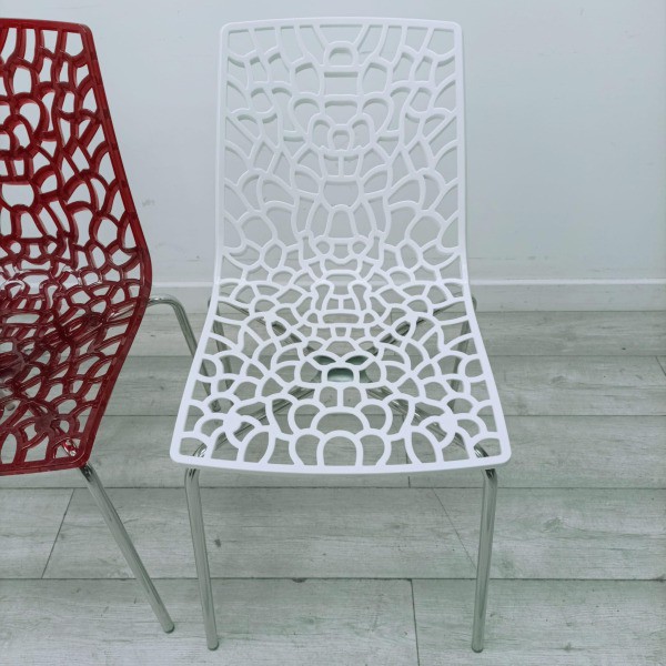 White café chairs