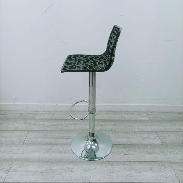 Black height adjustable bar stool for sale