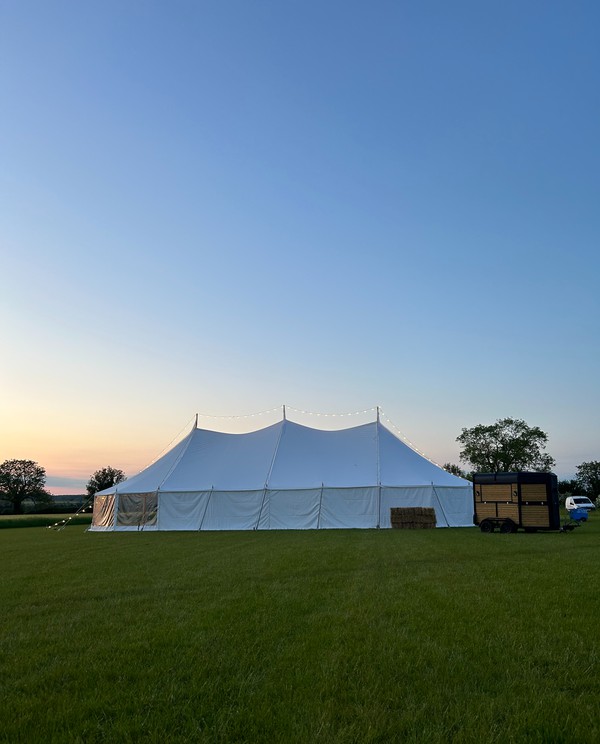 Used 24m x 12m Celeste Pole Marquee From Barkers Marquees