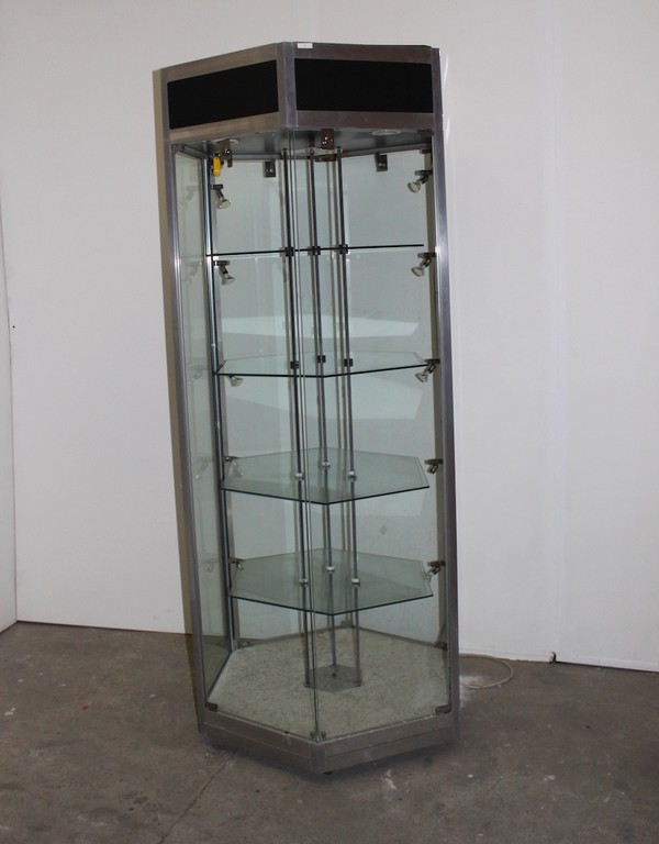 Rotating Glass Display Cabinet for sale