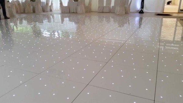 Secondhand Stunning Pure White LED Starlit Dance Floor For Sale