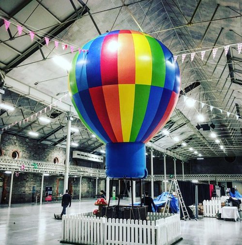 Secondhand 10 Meter Inflatable Air Balloon with Basket For Sale Secondhand 10 Meter Inflatable Air Balloon with Basket For Sale