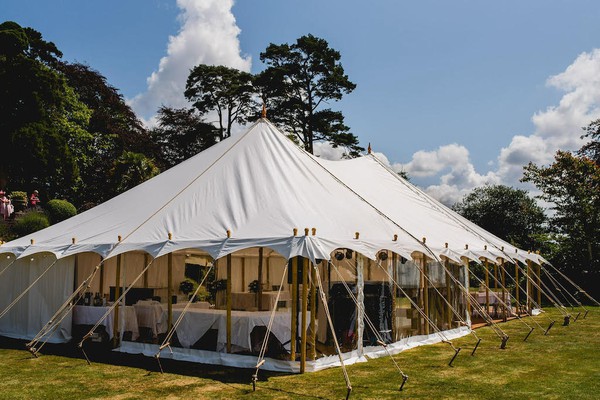 Complete 9x21m Petal Pole Marquee