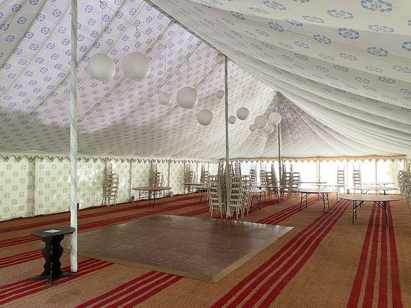 Second Hand Traditional Indian Pole Tent 21m x 11.5m