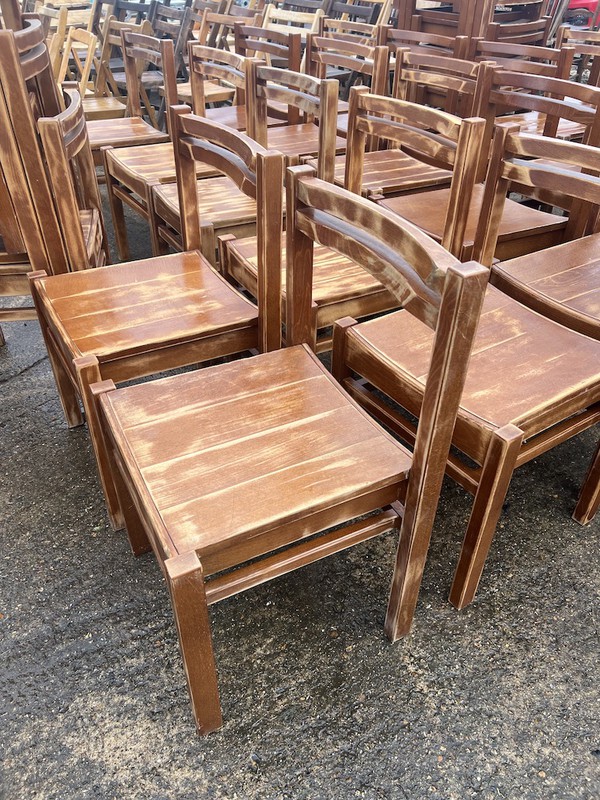 Solid Wood Stackable Chairs