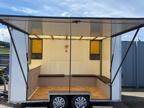 17ft x 6ft event trailer with side opening