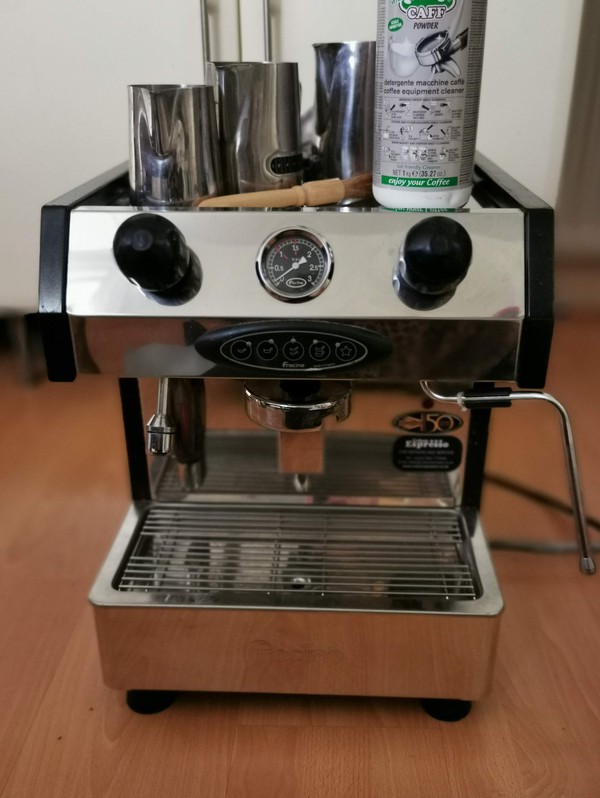 Used Fracino Bambino Electronic Espresso Coffee Machine and Grinder For Sale
