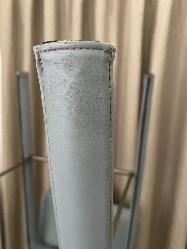 Light wear on stool leg