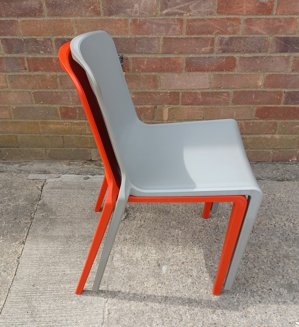 Plastic stacking chairs