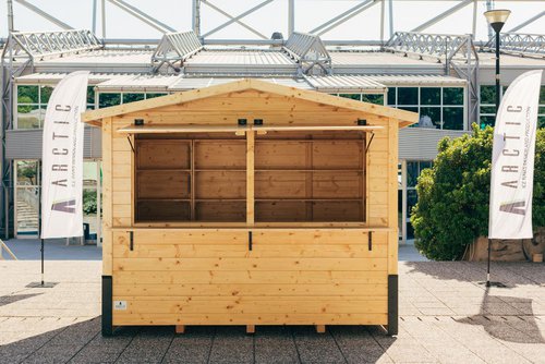 Wooden chalets 2,35 x 3,0 m - 7 m2 – Used Condition, Made in 2023 For Sale Wooden chalets 2,35 x 3,0 m - 7 m2 – Used Condition, Made in 2023 For Sale
