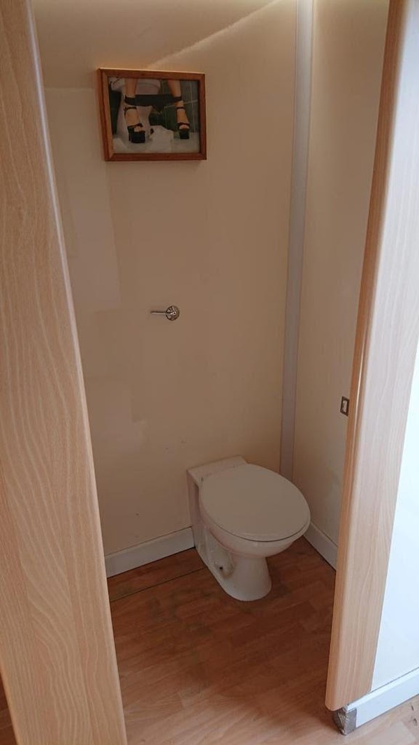 1+1 White Toilet Trailer in good condition