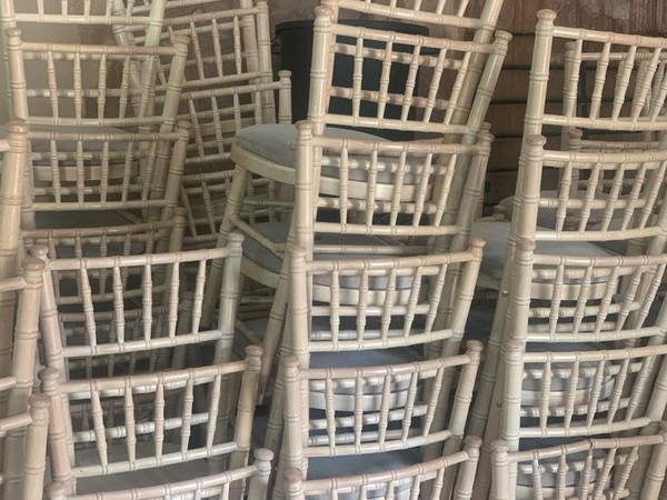 Used Limewash Chiavari Chairs For Sale