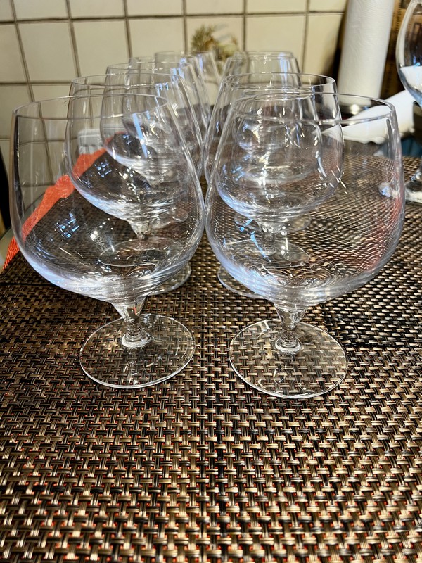 Secondhand Wine Cognac Tumbler Highball Half Pint Glasses Assortment For Sale