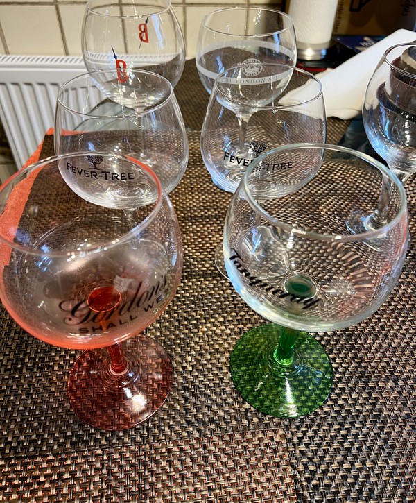 Used Wine Cognac Tumbler Highball Half Pint Glasses Assortment