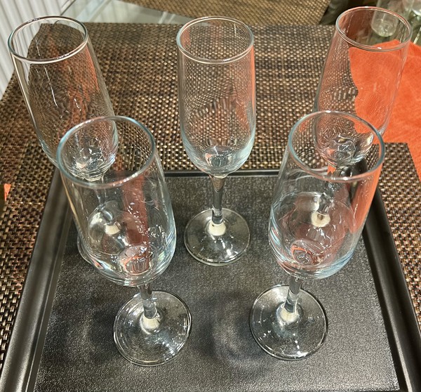 Wine Cognac Tumbler Highball Half Pint Glasses Assortment For Sale