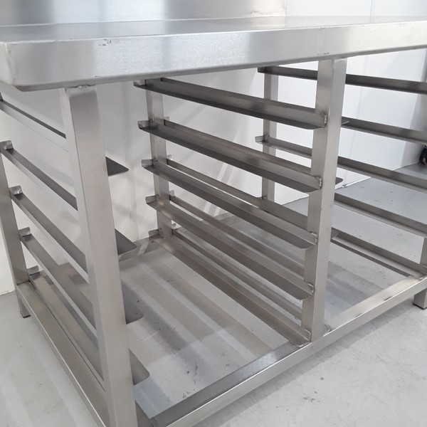 Bakery Table with Racking delivered