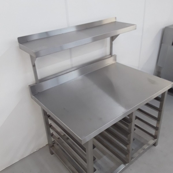 Bakery Table with Racking for sale