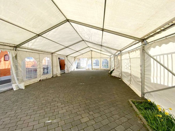 6m wide framed marquee (clear span)