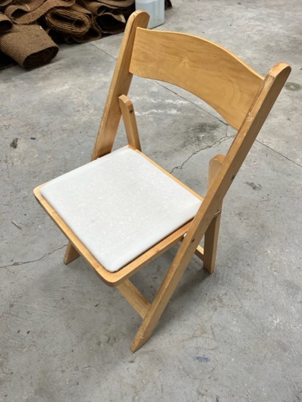 Secondhand Folding Beech Chair For Sale