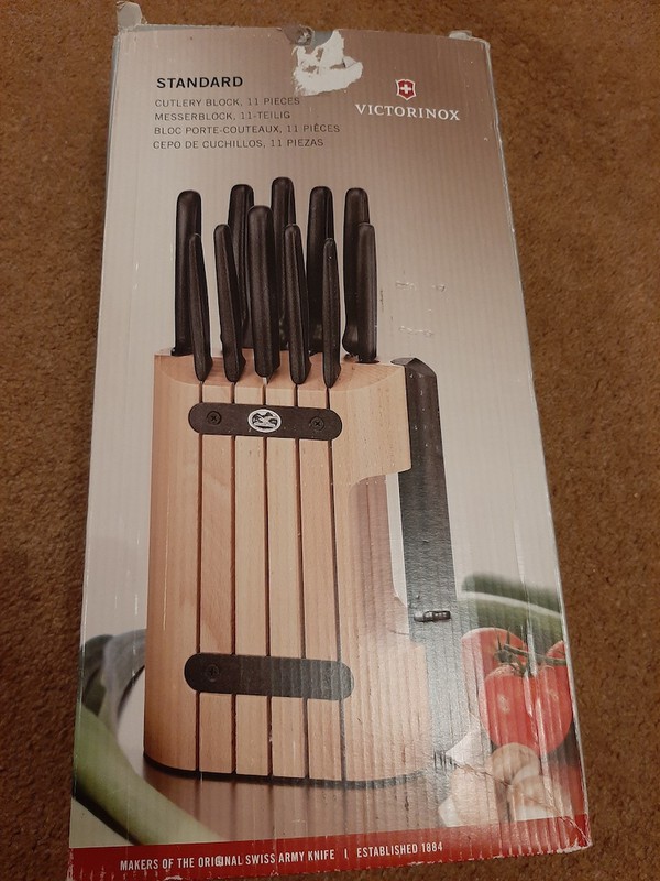 Boxed Victorinox 11 piece knife block for sale