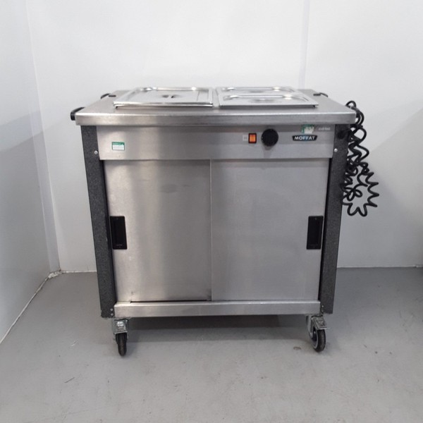 Stainless steel hot cupboard with bain marie