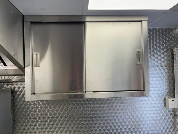 Stainless steel kitchen cupboard