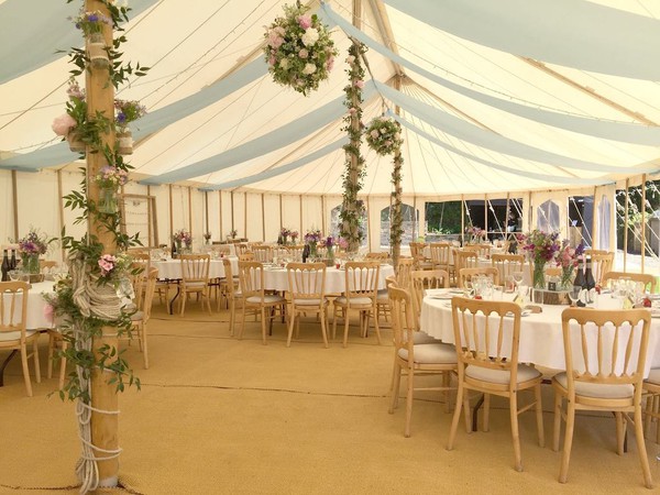 Second Hand Oval Traditional Canvas Marquee