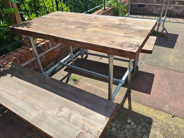 Cafe / pub table and bench sets